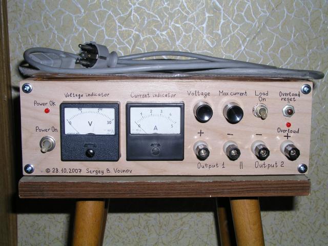 Copyright (c) Sergey B. Voinov.
Radioamateur's power supply.